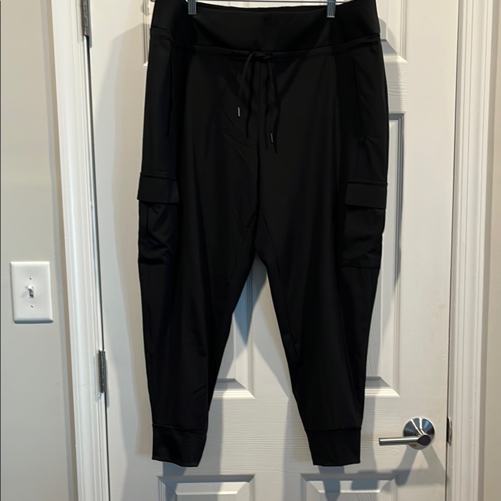 Logo‎ Athletic Black Track Joggers with Tapered Ankles XXL